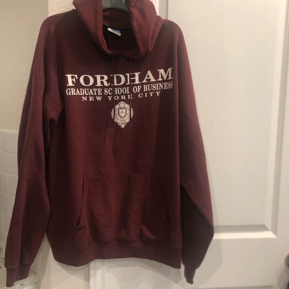 FORDHAM UNIVERSITY unisex hoodie Champion Size 2x - Picture 2 of 5